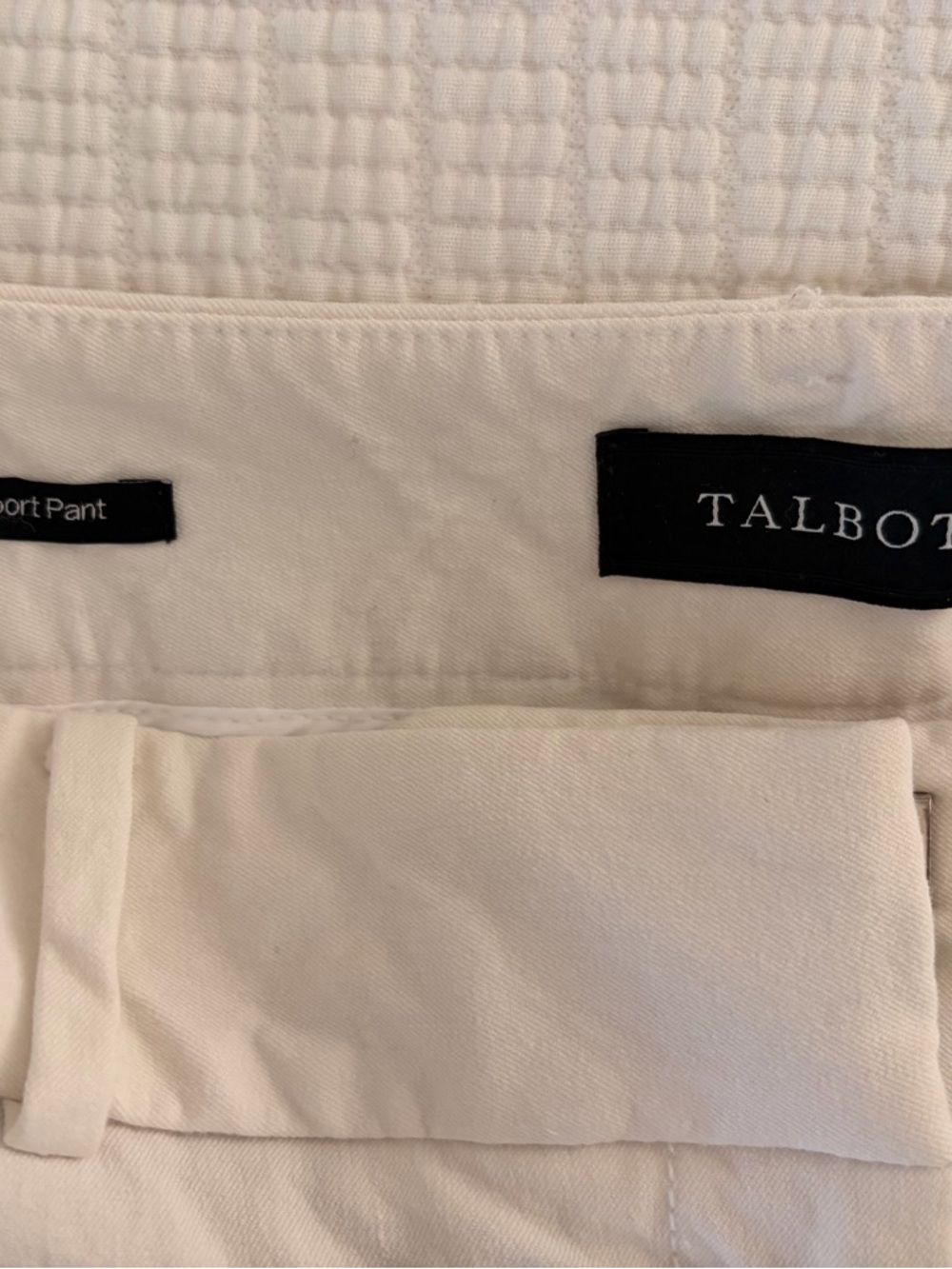 Talbots Newport Pant - Light Cream - Picture 9 of 11
